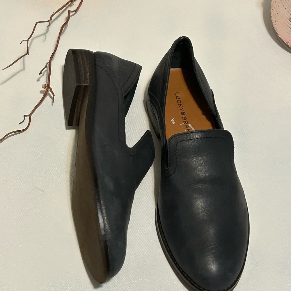 Lucky Brand Dark Gray Men's Slip-On Loafers - Picture 2 of 7